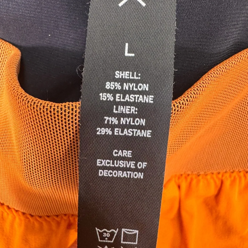 Ten Thousand Shorts Mens Large Set Short TTSH005V2 Orange Liner EUC